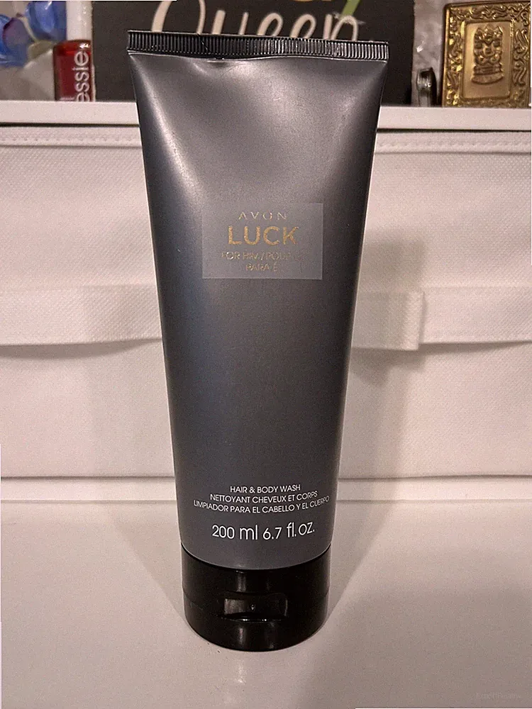 Avon Luck For Him Fragrance Perfumed Hair & Body Wash 6.7 Fl Oz. Brand New!