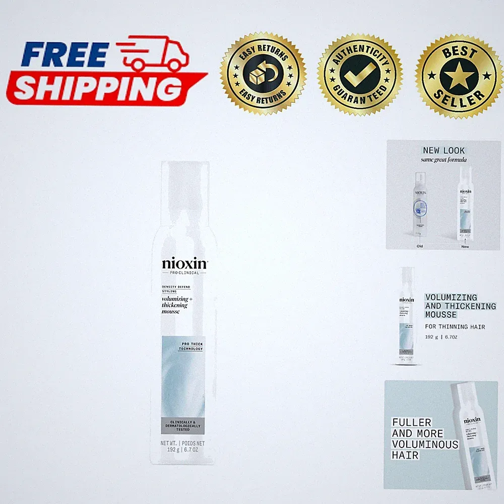 Density Defend Hair Mousse | 6.7 Fl Oz - Boost Volume & Thickness Effortlessly