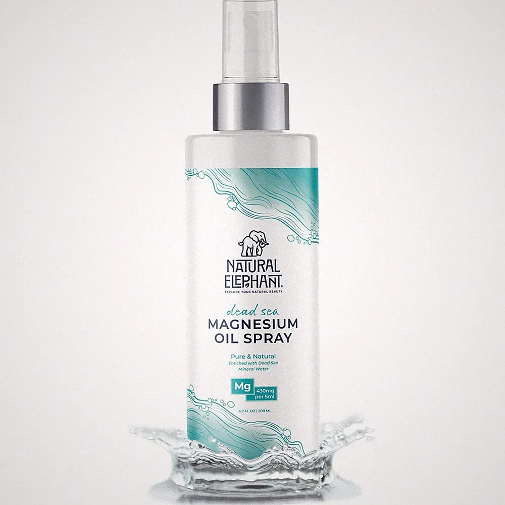 Natural Elephant Dead Sea Pure Magnesium Oil Spray 6.7 fl oz (200ml)